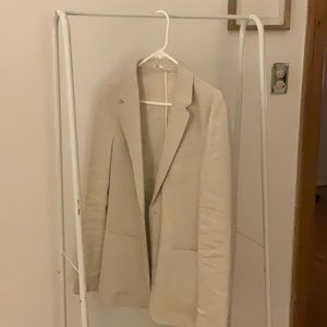 Fitted beige blazer,  Zara